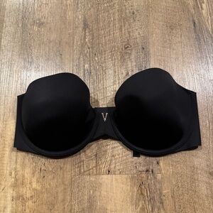 Victorias Secret Black Strapless Bra 34D